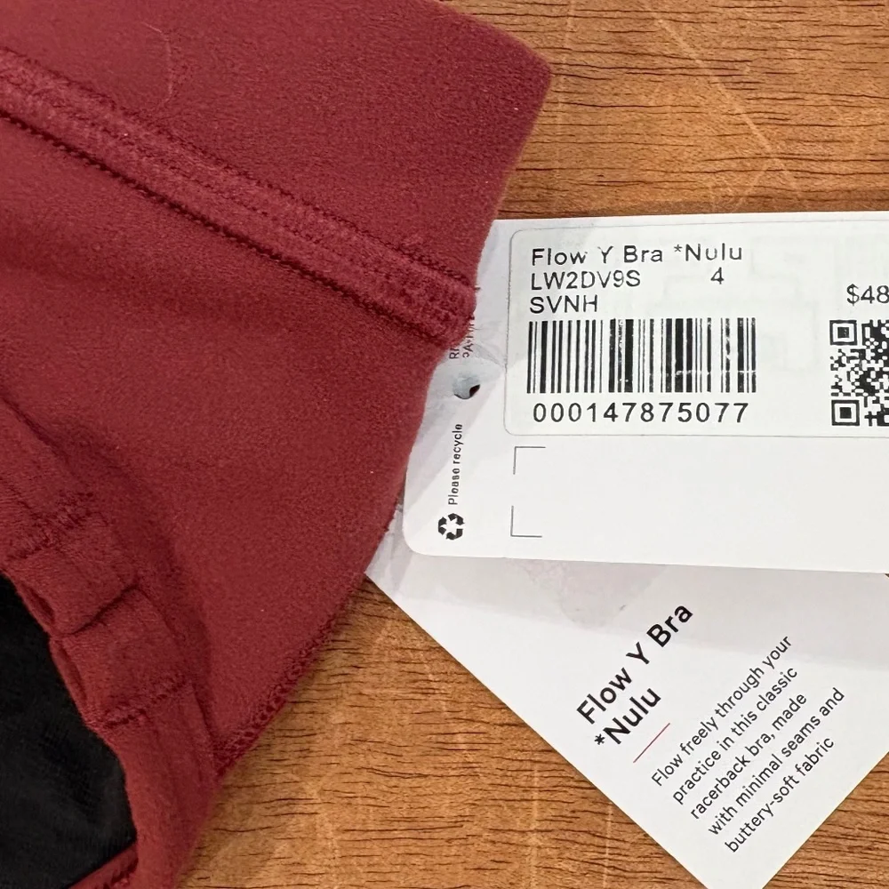 Lululemon Flow Y Bra Long Line Nulu *Light Support, B/C Cup Savannah - Picture 6 of 6